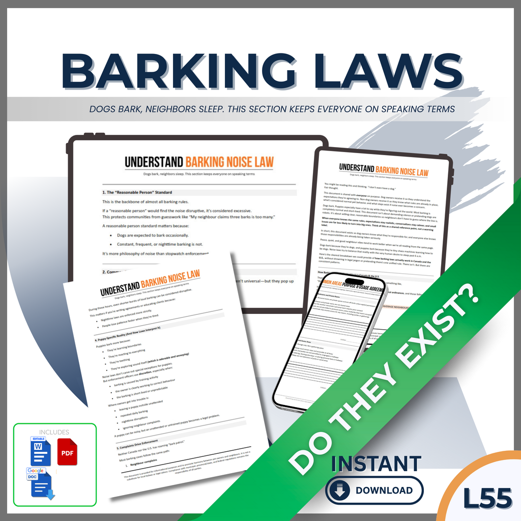 BARKING LAW GUIDE - "QUIET ENJOYMENT"