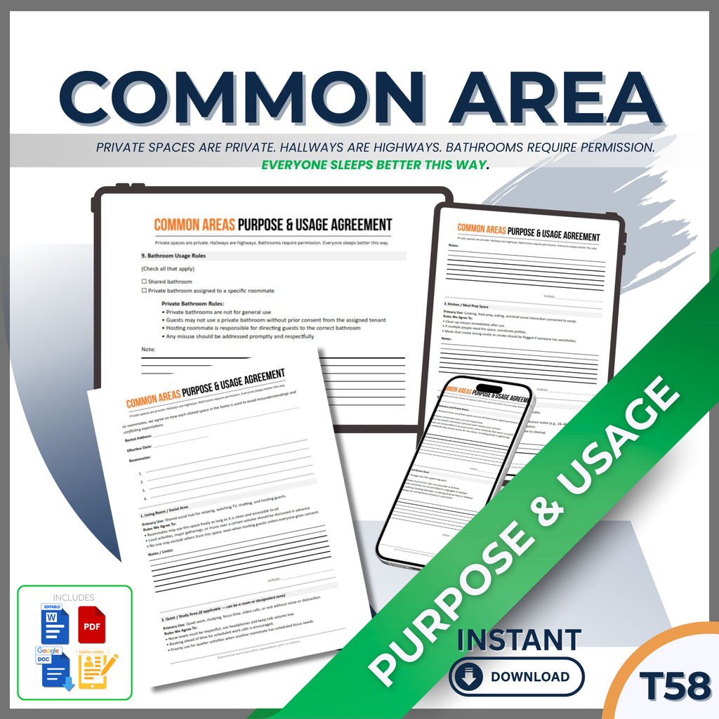 COMMON AREA PURPOSE AND USAGE AGREEMENT
