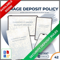 DAMAGE DEPOSIT POLICY