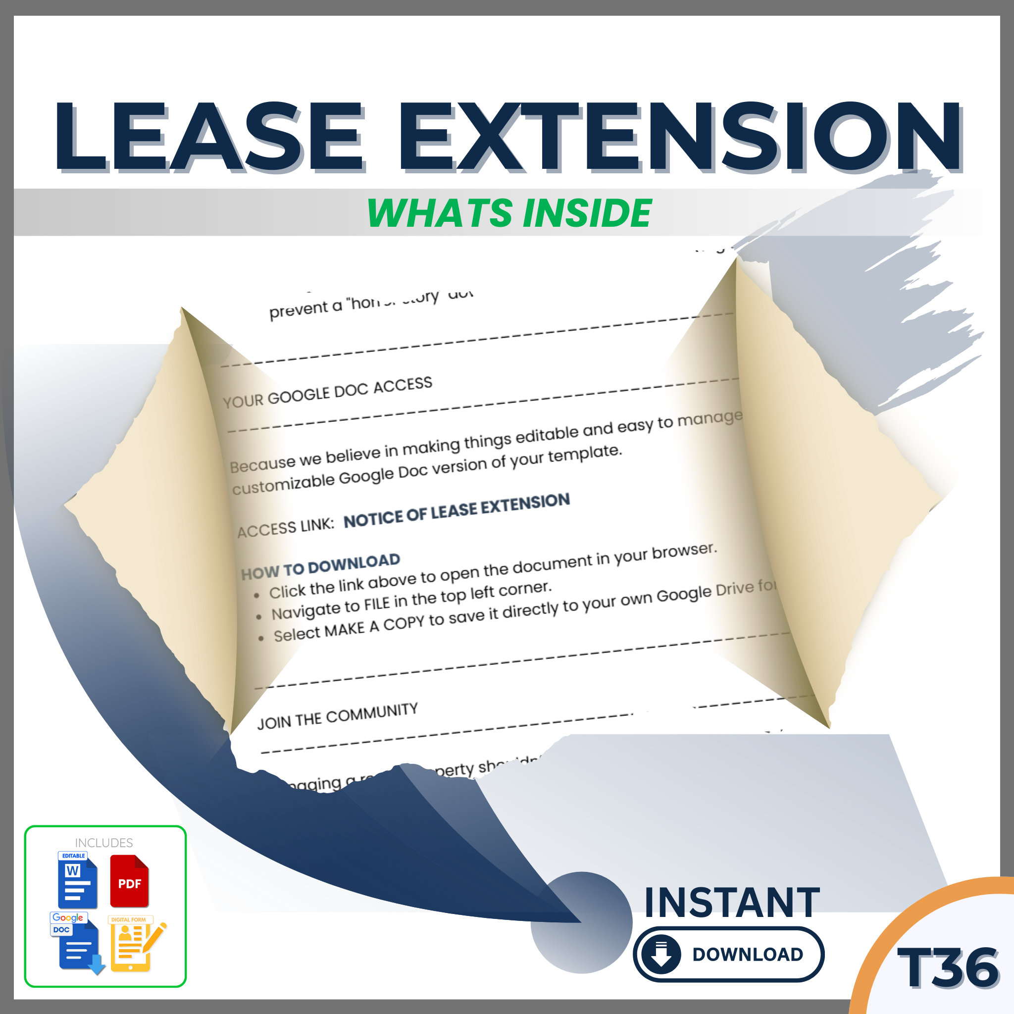 RENTAL LEASE EXTENSION - ACTIVATION LETTER