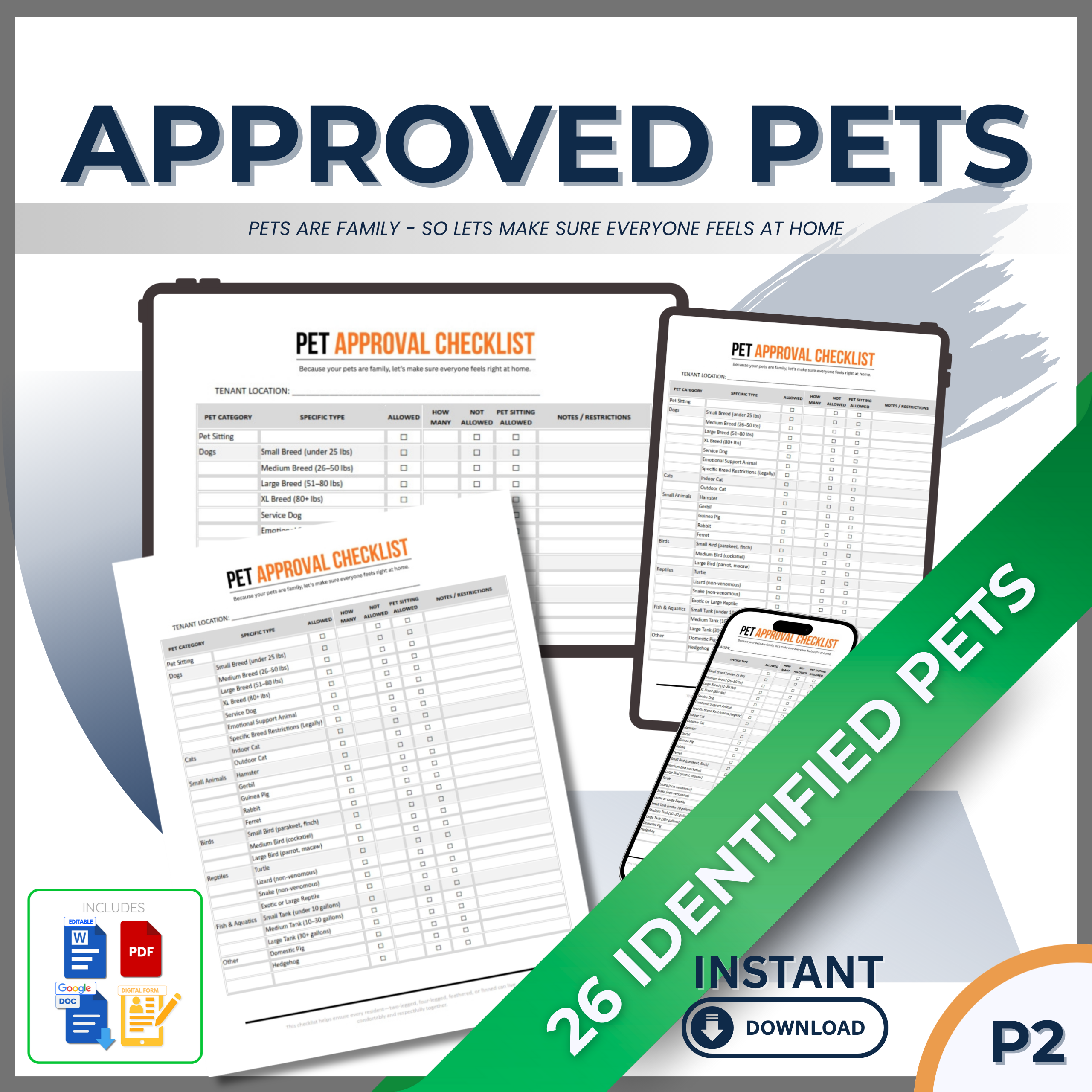 RENTAL - PET APPROVAL CHECKLIST - Let's be real...