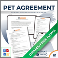 THE PET AGREEMENT: DRAMA FREE PAWS!