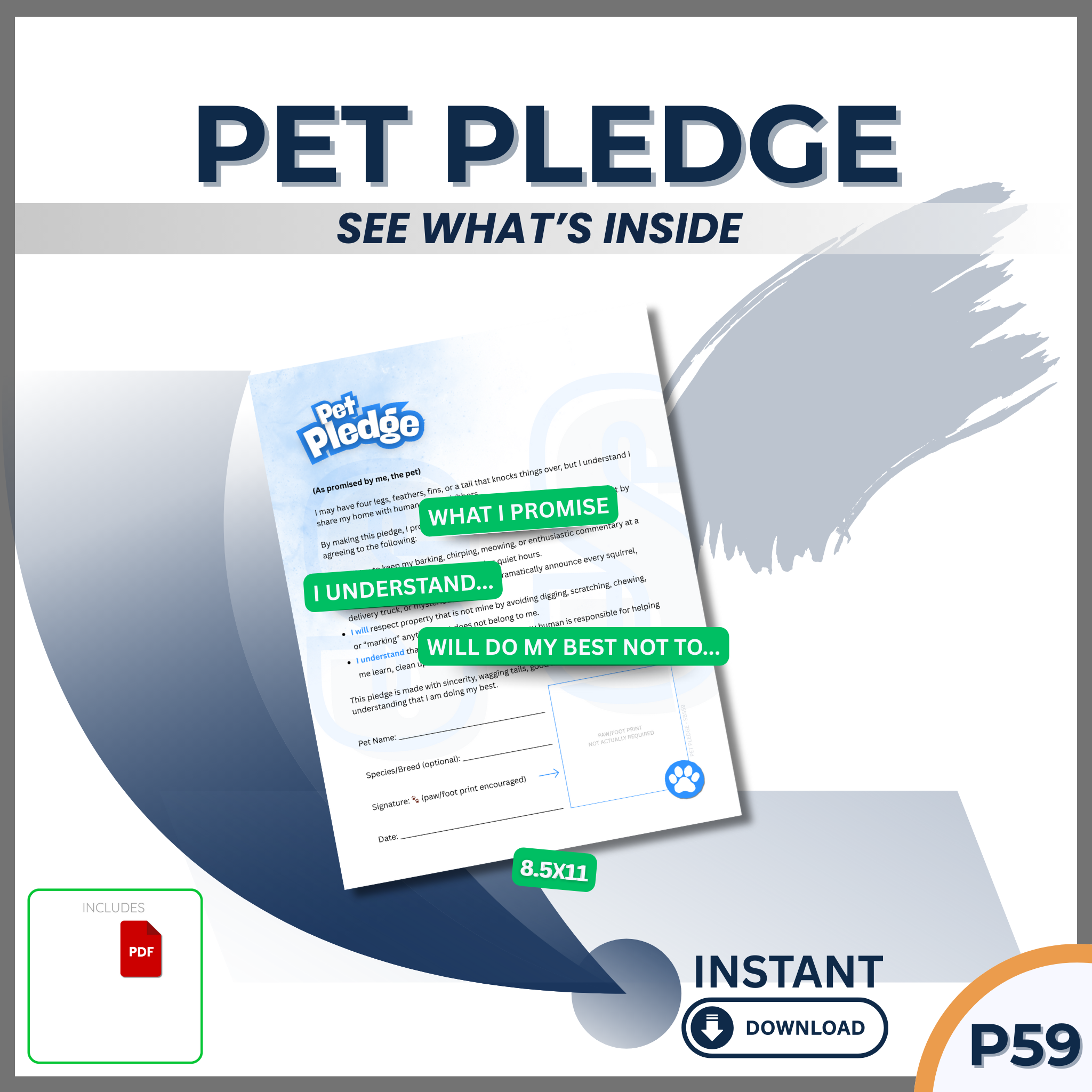 THE PET PLEDGE (From Your Pet’s Point of View)